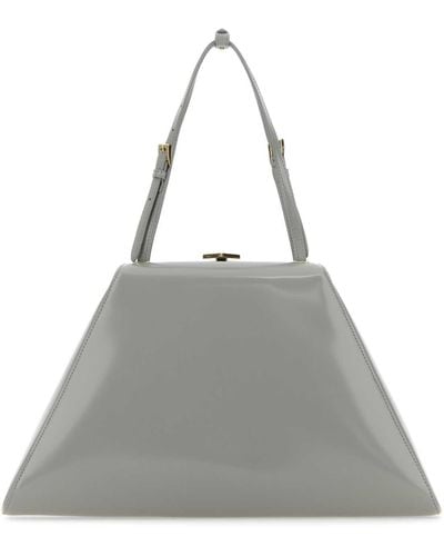 Prada Light Leather Handbag - Grey