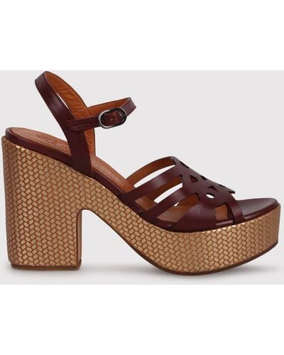 Chie Mihara Jelele Platform Sandals - Brown