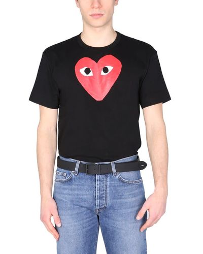 COMME DES GARÇONS PLAY Play Heart Cotton T-shirt - Black