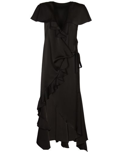 Philosophy Di Lorenzo Serafini Ruffle Long Dress - Black