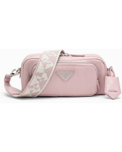 Prada Alabaster Leather Shoulder Bag - Pink