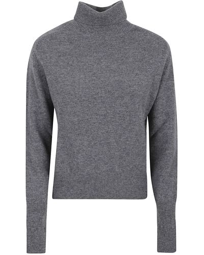 Victoria Beckham Polo Neck Sweater - Gray