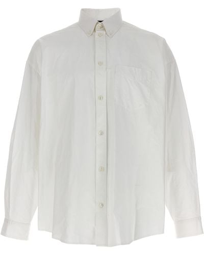 Balenciaga Oversized Shirt Shirt - White