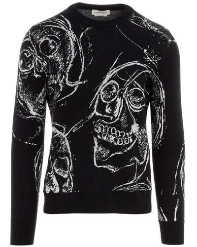Alexander McQueen Stull Sweater - Black