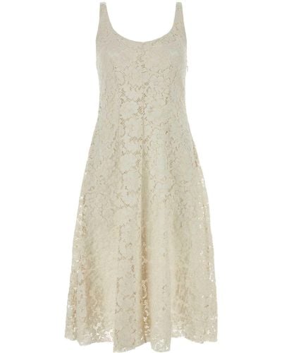 Prada Ivory Lace Dress - White