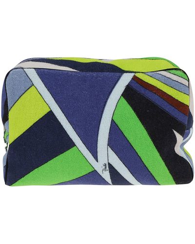 Emilio Pucci Beauty Case Large - Light Terry Cloth - Green