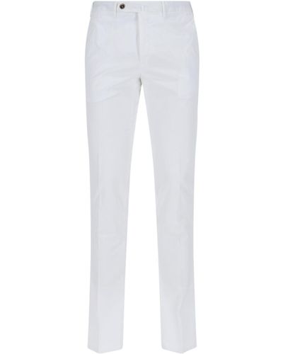 PT Torino Straight Trousers - White