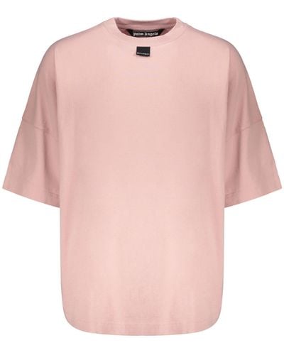 Palm Angels Cotton T-Shirt - Pink