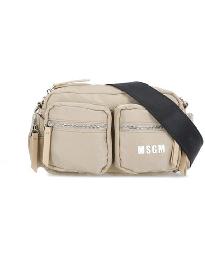 MSGM Bags. - Natural