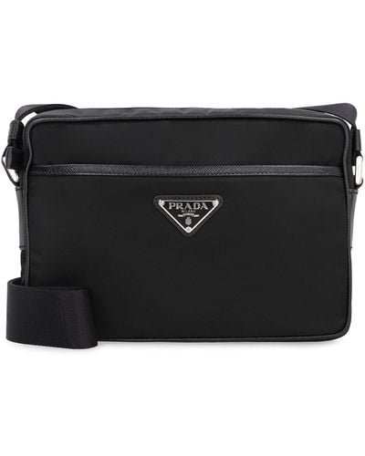 Prada Re-Nylon Messenger Bag - Black