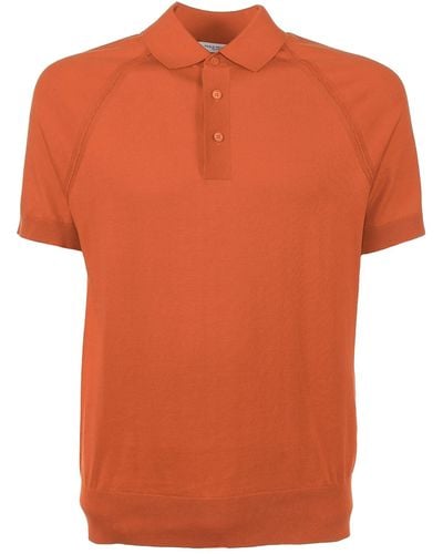Paolo Pecora Cotton Polo Shirt - Orange