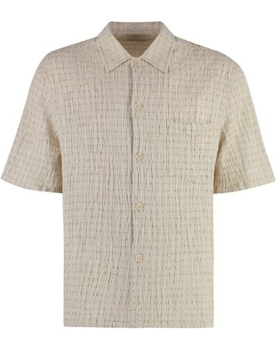 Our Legacy Box Linen-Cotton Blend Shirt - Natural
