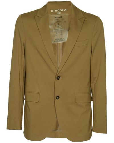 Circolo 1901 Formal 2 Pockets Plain Blazer - Green