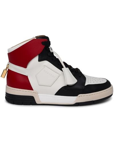 Buscemi Air Jon And Leather Trainers - Red