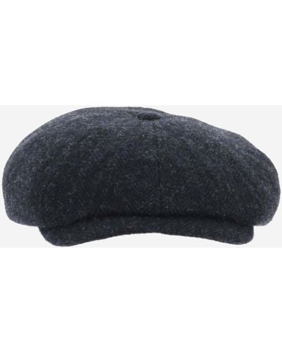 Stetson Tweed Wool Cap - Blue