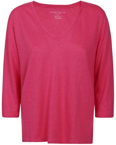 Majestic Filatures Majestic T-Shirts And Polos - Pink