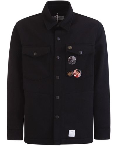 Department 5 Jacket With Iconic Pins - Black