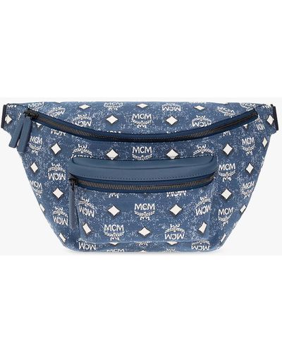 MCM Fursten Belt Bag - Blue