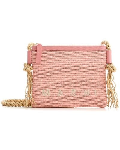 Marni Marcel Crossbody Pouch - Pink
