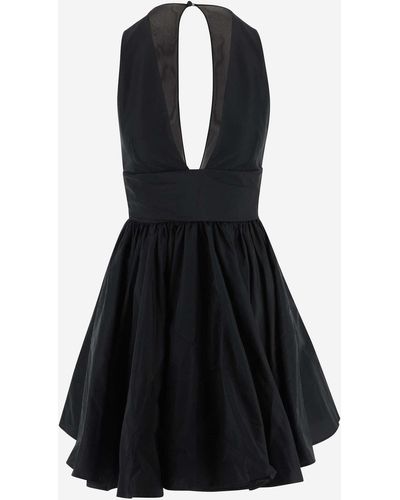 Pinko Pleated Polyfaille Dress - Black
