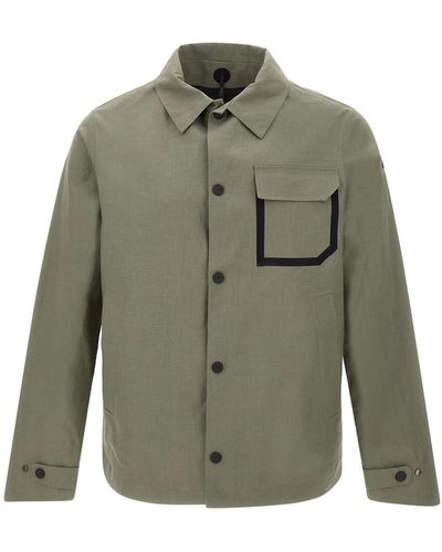 Rrd Terzilino Overshirt Linen Jacket - Green