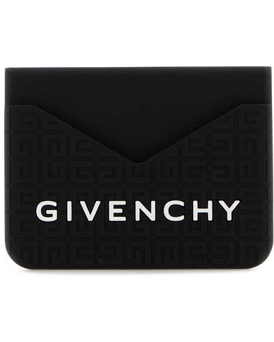 Givenchy Printed Leather Cardholder - Black