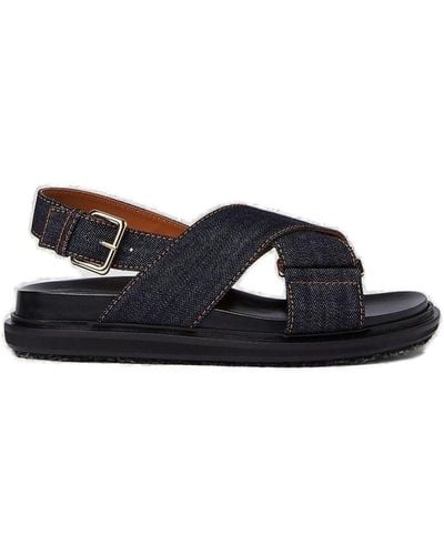 Marni Fussbett Buckle-fastened Sandals - Blue