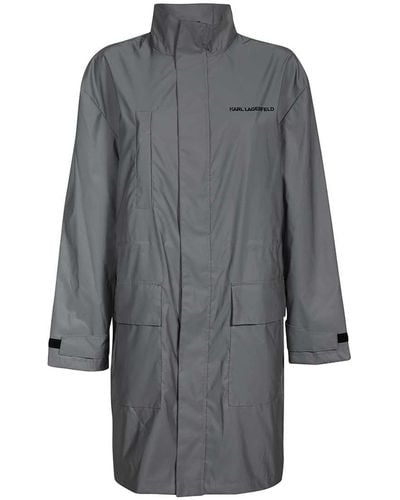 Karl Lagerfeld Techno Fabric Jacket - Gray