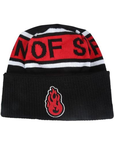 Vision Of Super Fire Knit Hat - Red