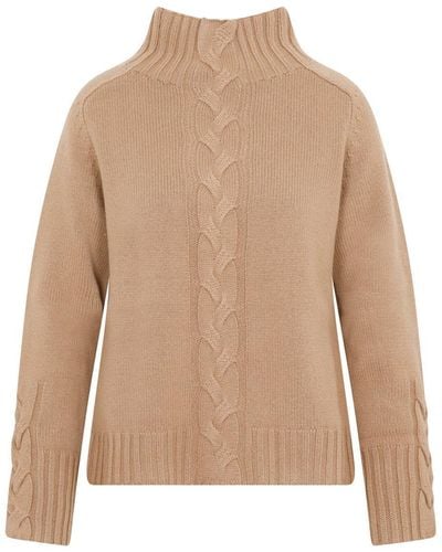 Max Mara Oceania Wool Sweater - Natural