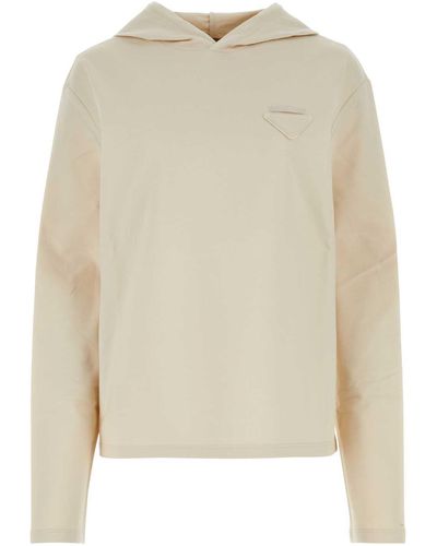 Prada Sweatshirts - Natural