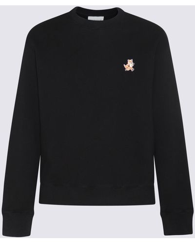 Maison Kitsuné Cotton Sweatshirt - Black