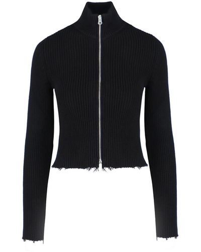 MM6 by Maison Martin Margiela Zip Sweater - Black