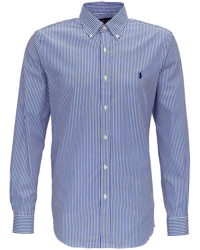 Polo Ralph Lauren Striped Button Down Shirt - Blue