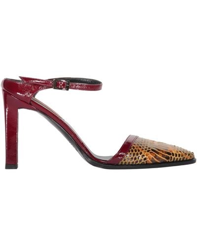 Missoni Leather Mules - Red