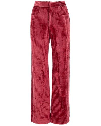 Isabel Marant Straight-leg Corduroy Trousers - Red