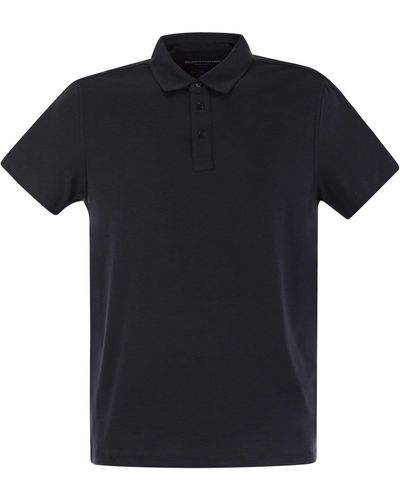 Majestic Filatures Short-Sleeved Polo Shirt - Black