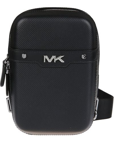 Michael Kors Medium Varick Hardcase Sling Pack - Black