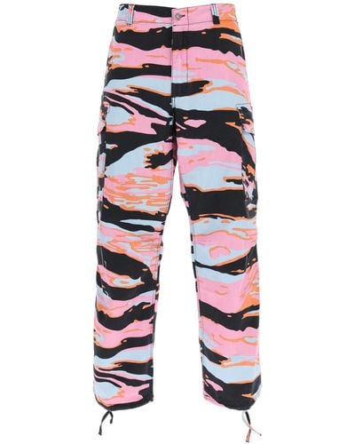 ERL Camouflage Cargo Trousers - Multicolour
