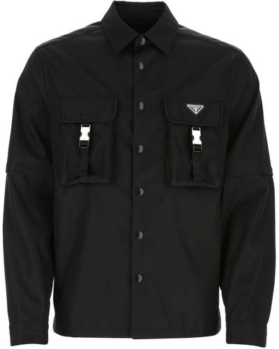 Prada Re-Nylon Shirt - Black