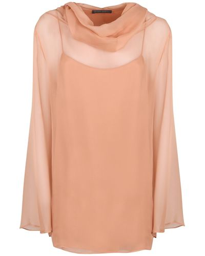 Alberta Ferretti Chiffon Blouse - Pink