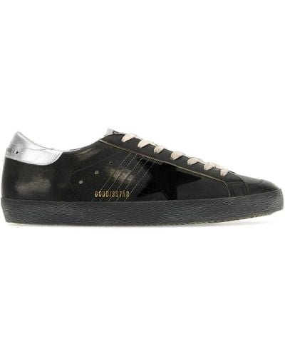 Golden Goose Leather Super Star Classic Trainers - Black