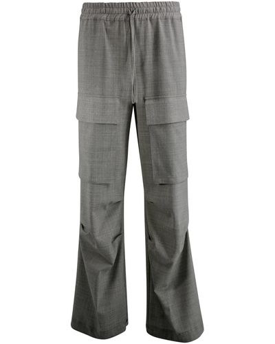 P.A.R.O.S.H. Straight-Leg Cargo Trousers - Grey