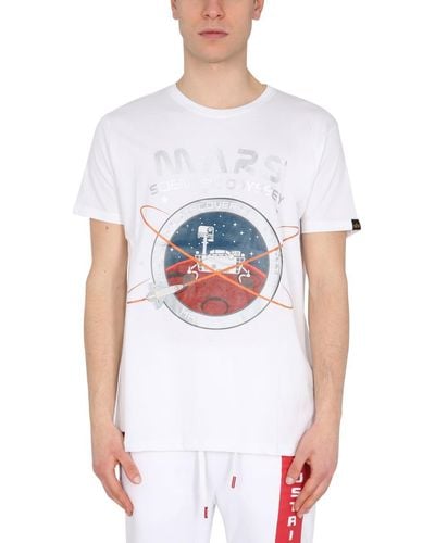 Alpha Industries Mission To Mars T-Shirt - White