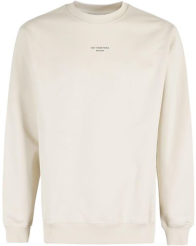Drole de Monsieur Le Sweatshirt Slogan Classique - White