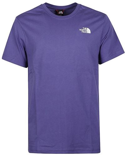 The North Face Logo Patch Crewneck T-shirt - Purple