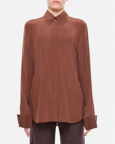 Sportmax Leila Long Sleeve Shirt - Brown