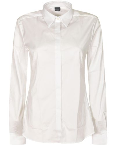 Fay Long-Sleeved Shirt - White