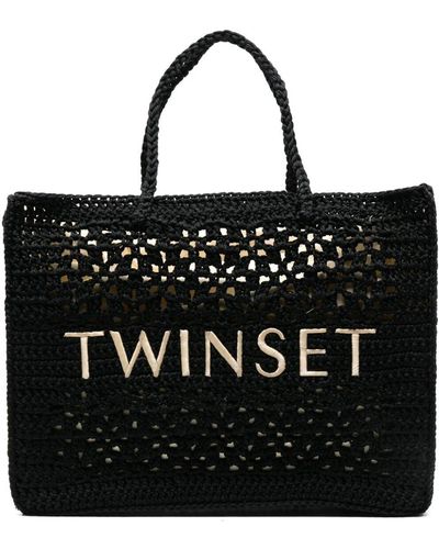 Twin Set Shopping Bag - Black