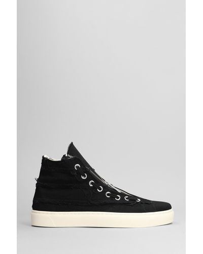 Undercover Sneakers In Black Cotton